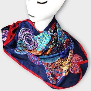 Abstract Art‎ Square Scarf Bold Colorful Pattern Head Neck Accessory